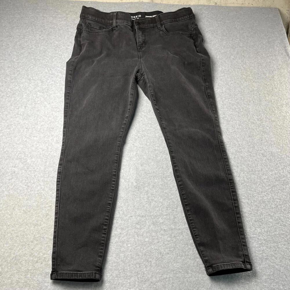 Torrid Jeans Women Bombshell Skinny Size 18R Black Denim Premium Stretch